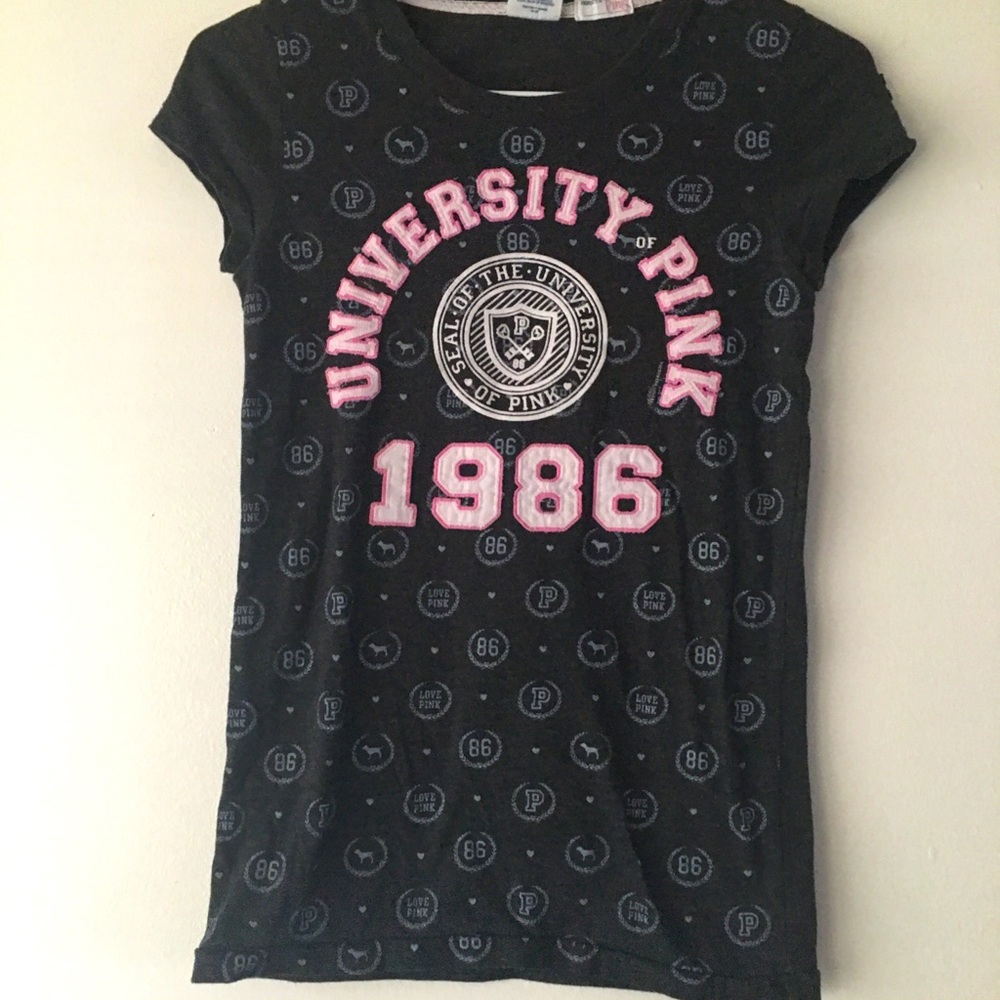 PINK throw back t-shirt XS